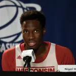 PICS: Nigel Hayes Shares His Expression For Using Kobe Bryant's Locker