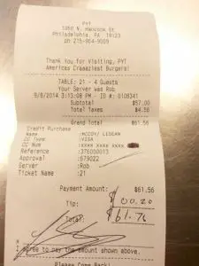 Apparently LeSean McCoy Isn't Much Of A Tipper